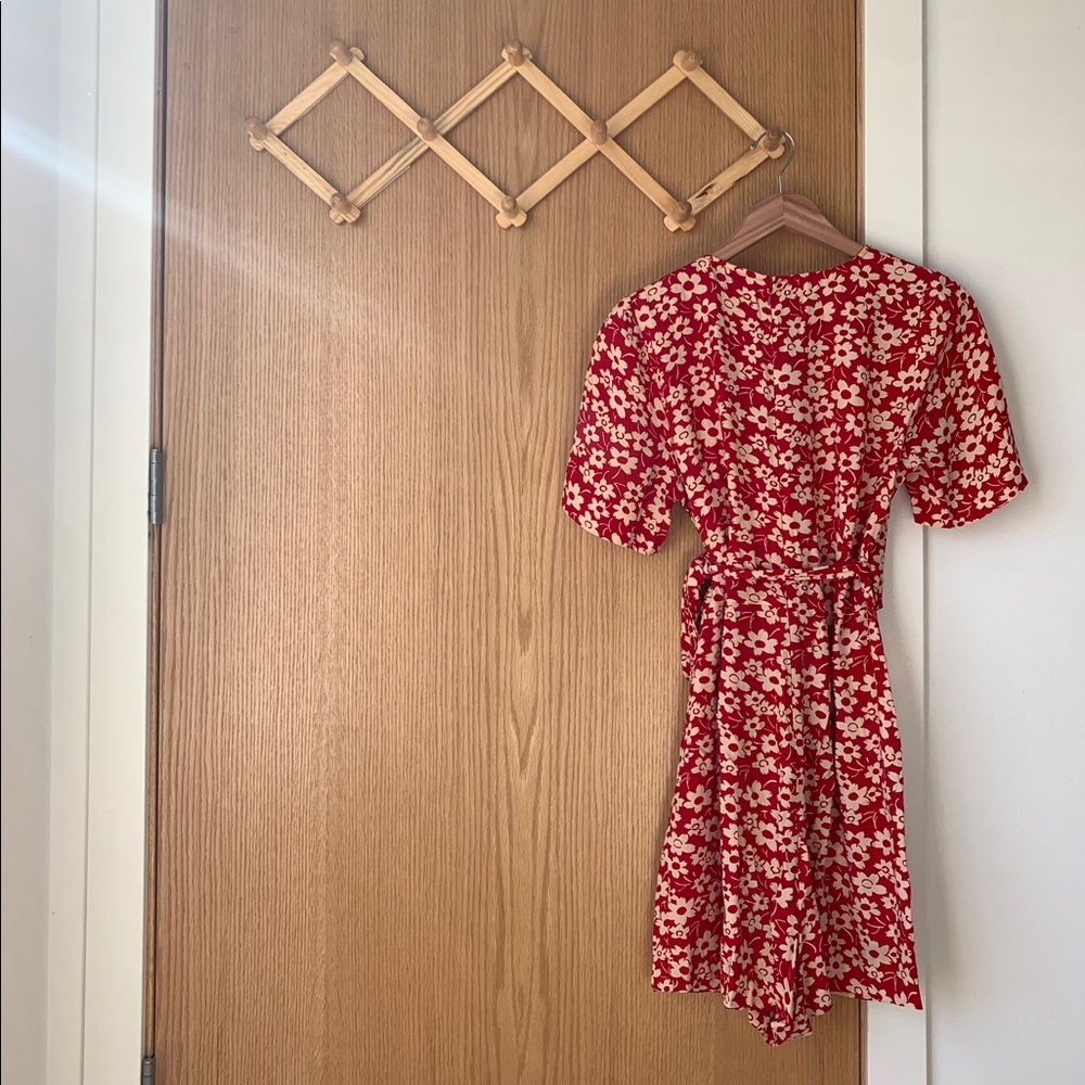 MADEWELL Wrap-Front Romper in Mini Daisy